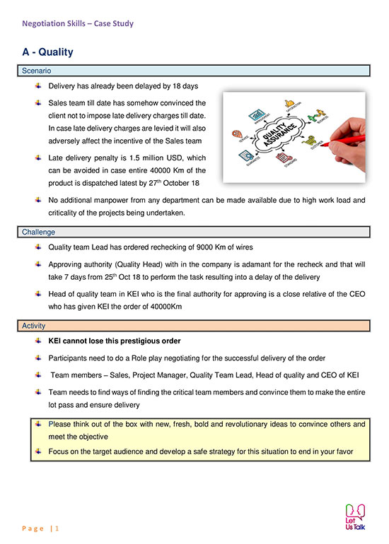 Negitiation Skills